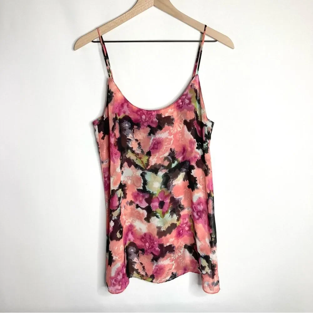Show Me Your MuMu Estella Topslip Pink Posse Floral Tank Medium